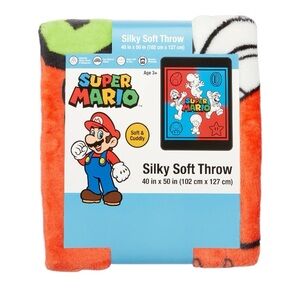 Nintendo - Mario Kids Silky Soft Plush Throw, 40”x 50”